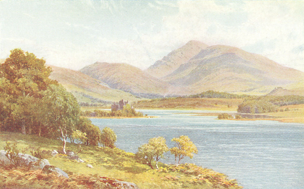 SCOTLAND. Whig Country. Kilchurn Castle, Loch Awe, Argyll 1922 old print